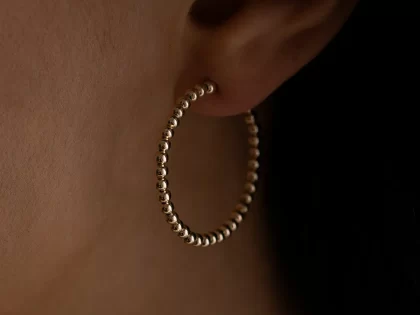 Dot Hoops Cuba von OH ERIKA Gold gefüllte Ohrringe