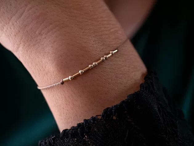 Morsecode Armband "Kraft" – Bild 2