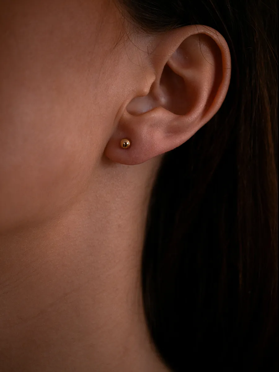 Ohrstecker Kugel – Bild 2