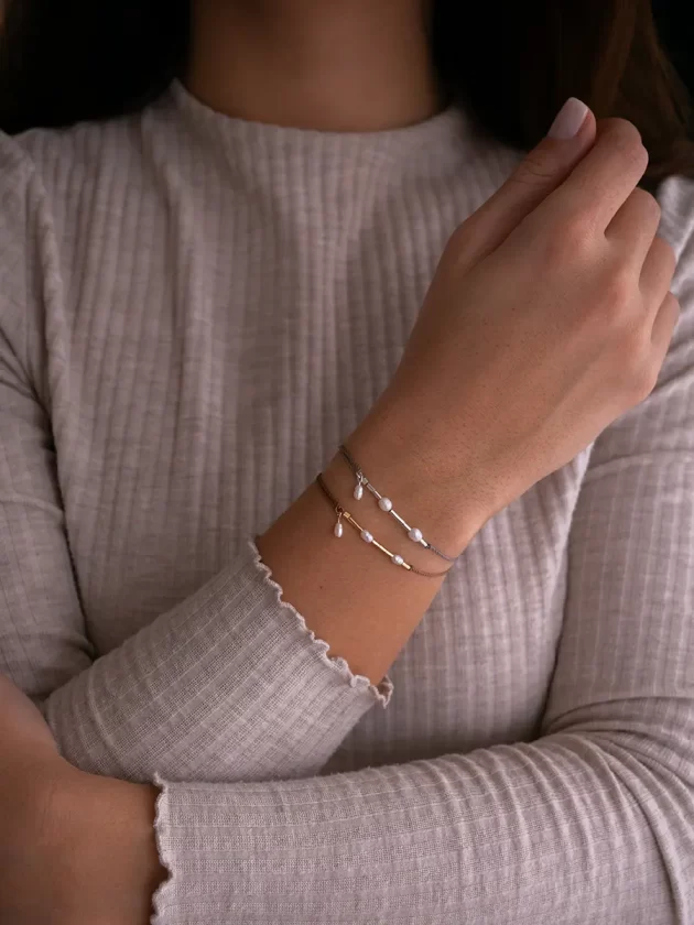 Morsecode Armband "Mama" mit Perlen – Bild 3