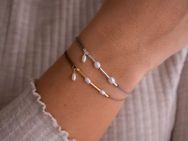 Morsecode Armband "Mama" mit Perlen – Bild 2