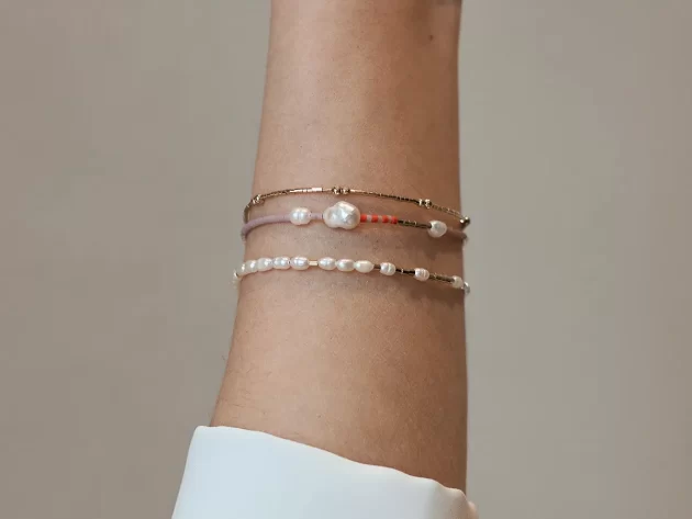 Armband Amman mit Süßwasserperlen – Bild 2
