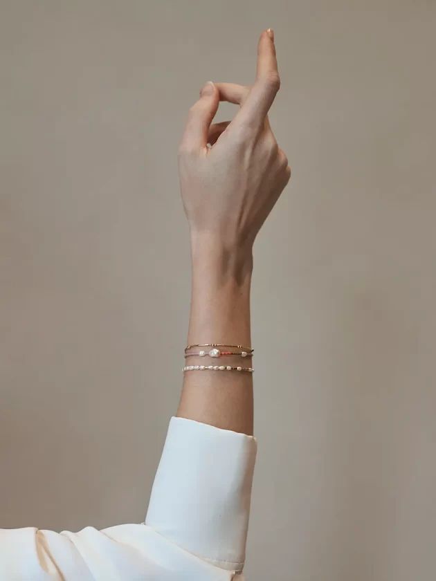 Armband Amman mit Süßwasserperlen – Bild 3