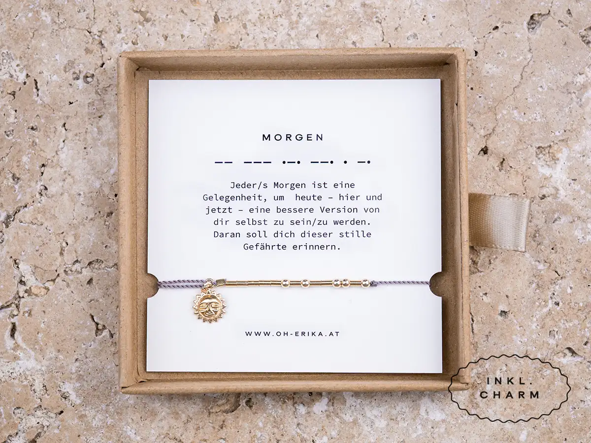 Morsecode Armband "Morgen"